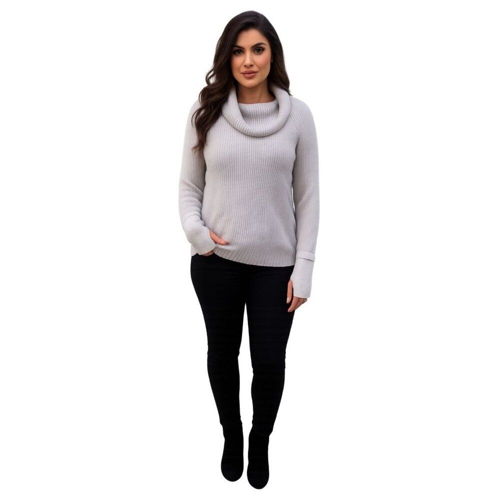 41 Hawthorn Sweater Cowl Neck Cable Knit Cream Women's Woman's Size Medium